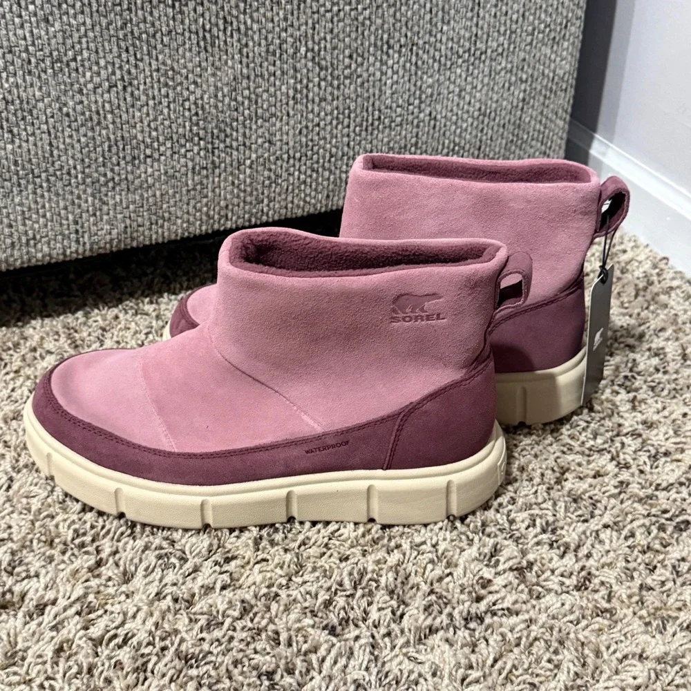 Sorel Explorer III Slip-On Waterproof Wild Berry NY5172-627 Womens 7